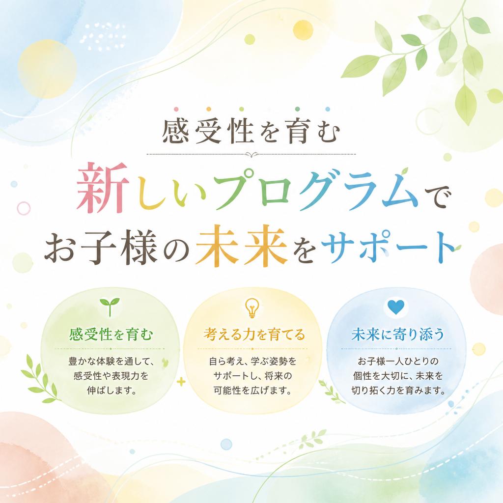 枚方市/児童発達支援/感受性を育む新しいプログラムでお子様の未来をサポート/こぱんはうすさくら香里ヶ丘教室
