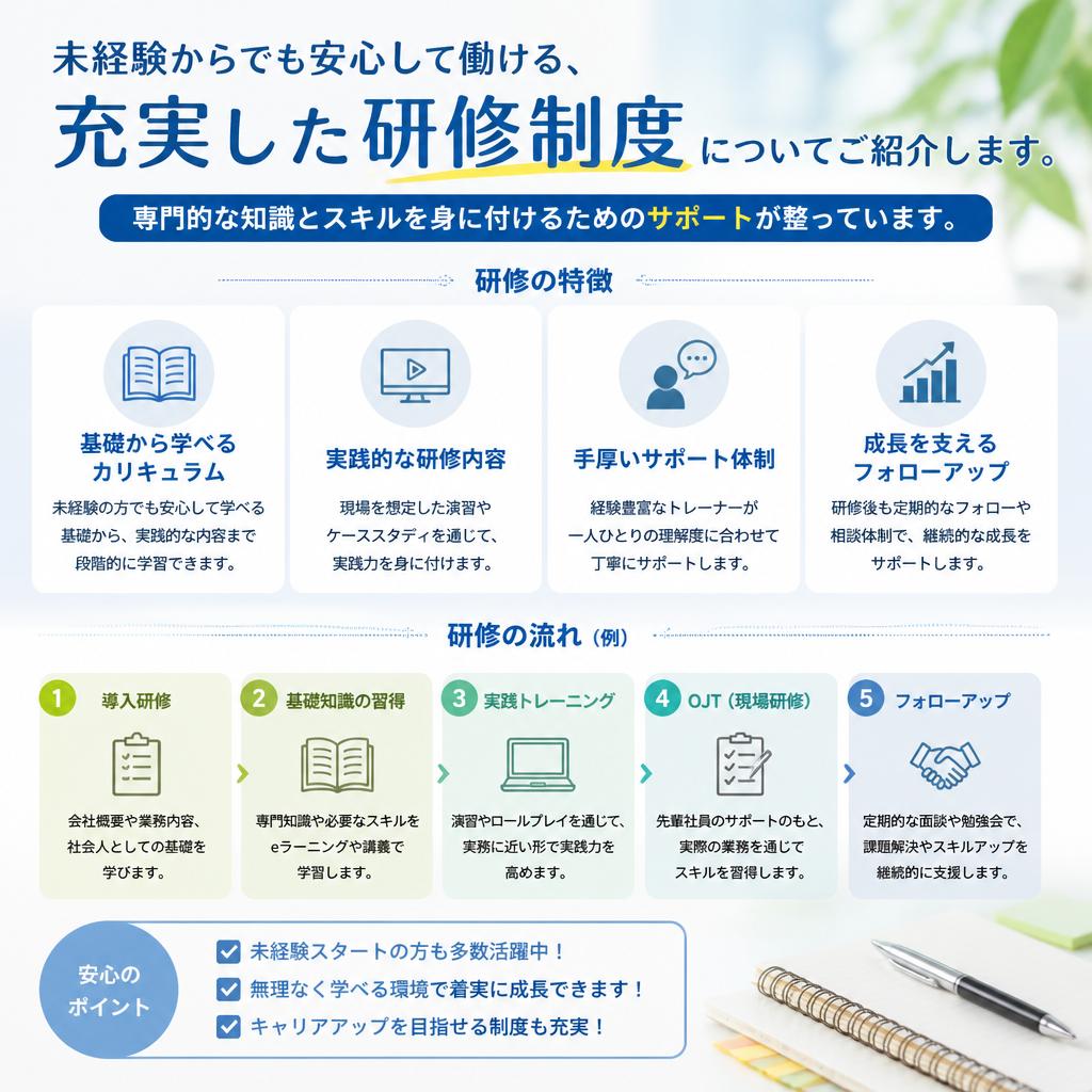 充実した専門職研修
