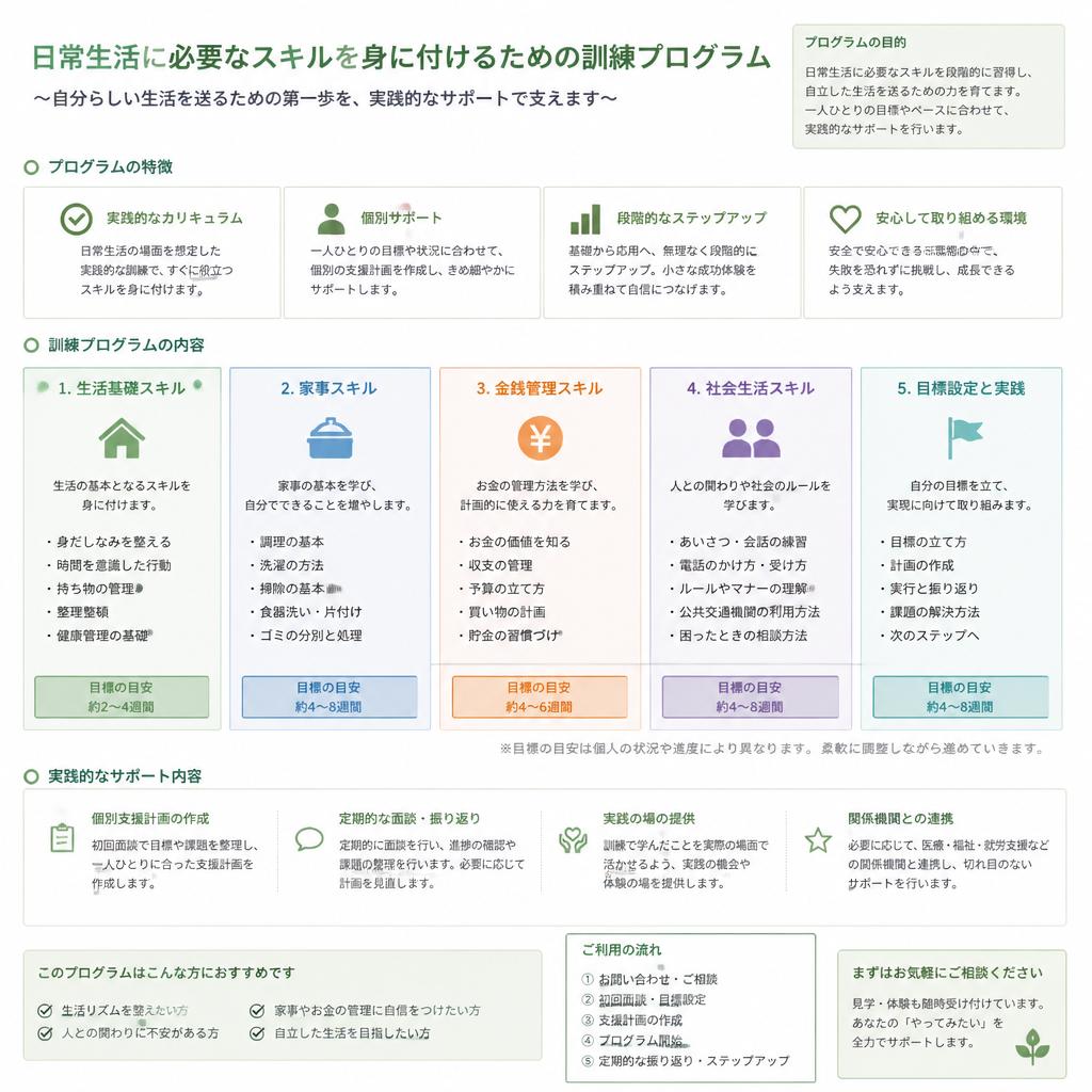 4. 生活スキル訓練