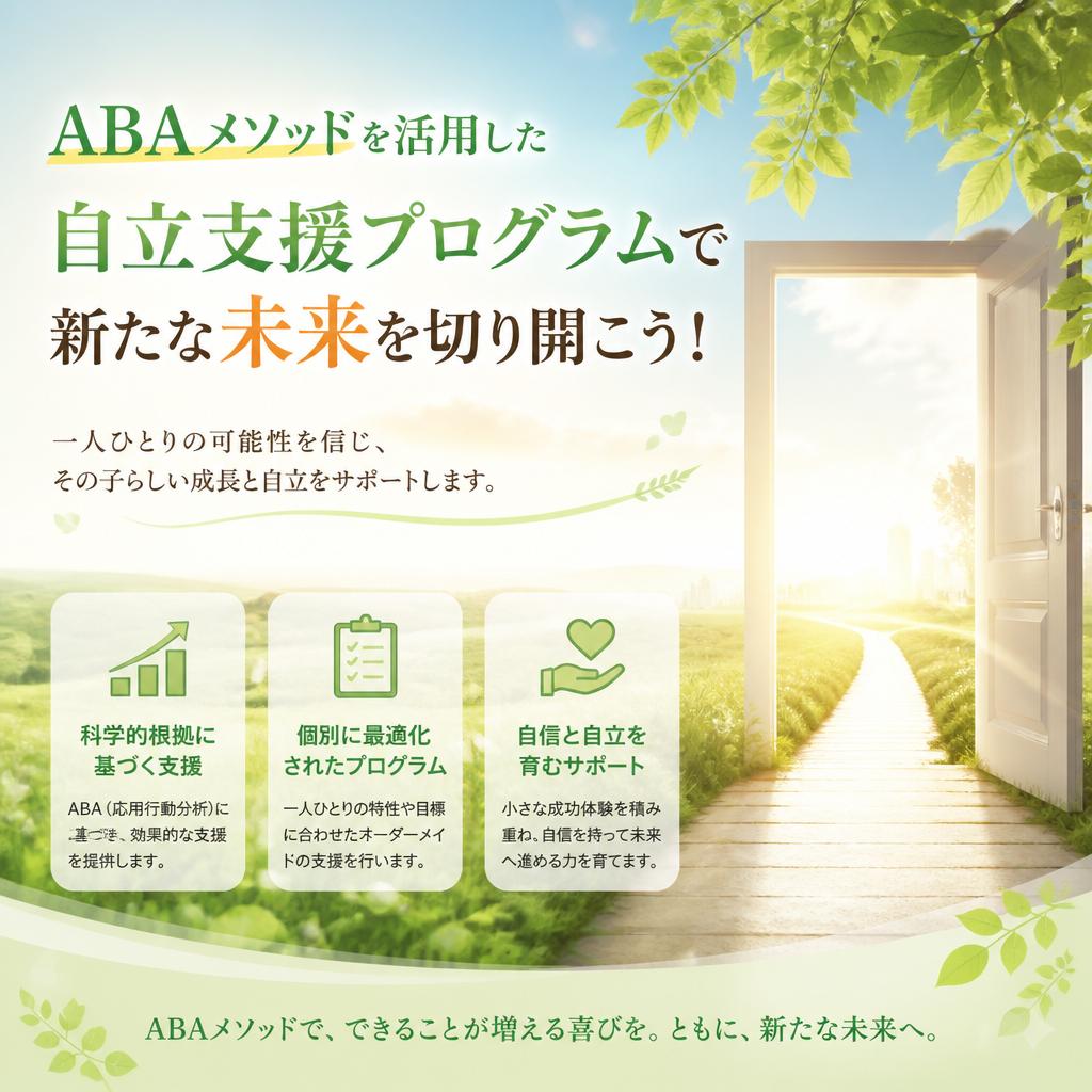 枚方市|こぱんはうすさくら香里ケ丘教室/ABAメソッドを活用した自立支援プログラムで新たな未来を切り開こう！