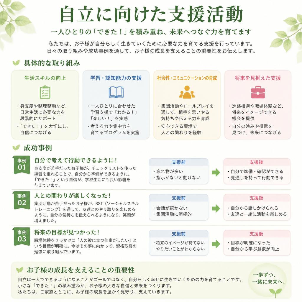 自立支援への取り組み