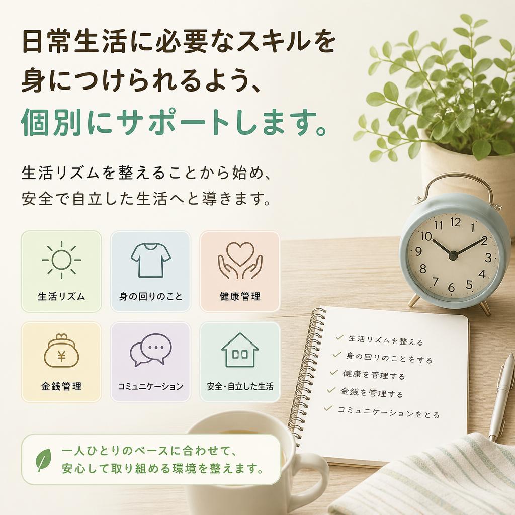 生活支援を通じて自立を育む